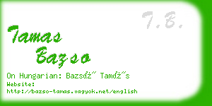 tamas bazso business card